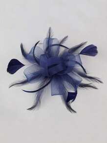 Fascinator Pillbox Hats For Women Feather Flower Church Derby Headband Clip Wedding Tea Party Hat, Mini Cap, Hair Accessories