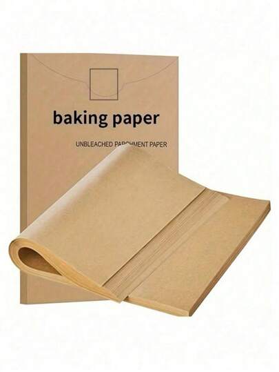50 /100Pcs Parchment Paper Baking Sheets,Precut Non-Stick Parchment Sheets For Baking, Cooking, Grilling, Air Fryer And Steaming Fit For Most Sheet Pans