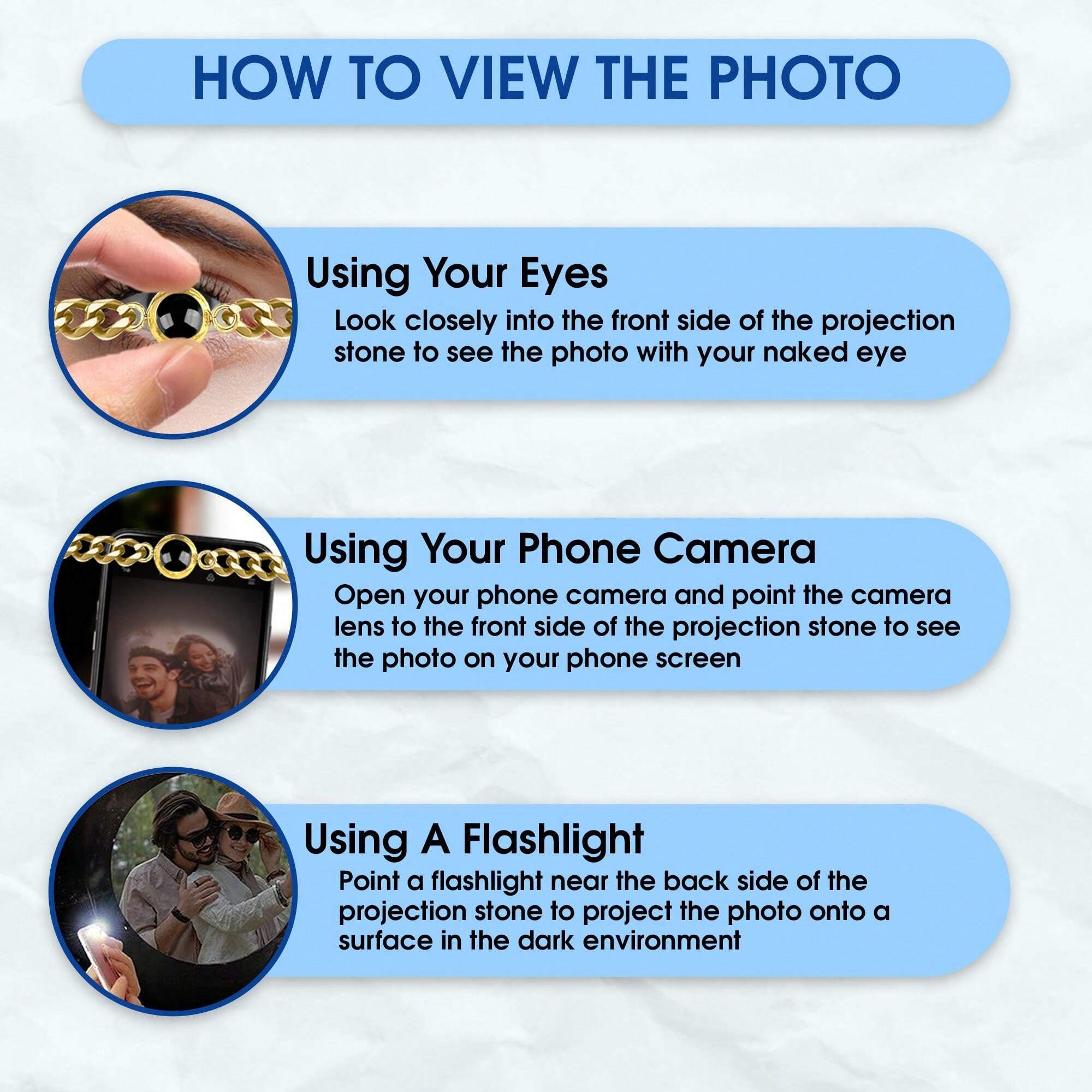 1pc Personalized Photo Bracelet, Custom Bracelets, Personalized With