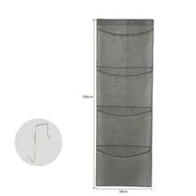 Over Door Stuffed Animal Toy Storage Hanging Organizer 4 Expandable Mesh Net Pockets, Stores Loads Of Plush Toys | Large Plushie Display For Boys, Girls Behind The Door Storage Hanging Bag Household Hanging Mesh Breathable Storage Bag Multifunctional Toy Sundries Storage Bag - Grey - View 7