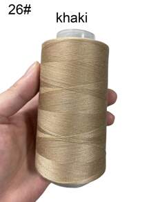 1 Rolo de Linha de Costura Doméstica 40/2 em 40 Cores, Preto e Branco, 3500 Jardas, para Artesanato em Roupas e Calças, Acessórios para Costura Manual, Linha de Costura DIY - Multicolorido - Ver 21