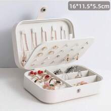 Alissa Portable Jewelry Organizer Holder Travel Necklace Ring Earring/Jewelry Holder Box - CX188 - 彩色 - 查看 3