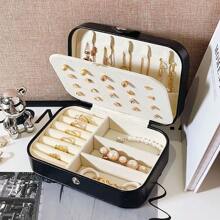 Alissa Portable Jewelry Organizer Holder Travel Necklace Ring Earring/Jewelry Holder Box - CX188 - 彩色 - 查看 5