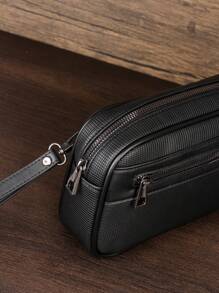 HOVI'S Cartera larga casual para el trayecto al trabajo, moda, gran capacidad, multifuncional, bolso de mano de viaje, regalo para el Día de San Valentín, bolsa de hombre, útiles escolares, bolsa de aseo, bolso de viaje, bolsa vintage, bolsa deportiva, regalo de cartera para hombre, bolso de embrague, bolsa de primavera