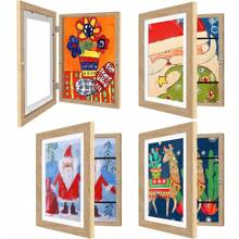 4 Pack Kids Artwork Frames Changeable 8.5 X 11 Children Art Projects Kids Art Frames Front Opening Picture Display Frame - 彩色 - 查看 9