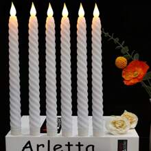 Romantic Flameless Candle Light Flickering Electronic Candles Battery Operated Candles Lights For Birthday Wedding Propose Valentine's Day Christmas Anniversary Celebration Party