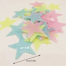 159pcs Luminous Wall Stickers, Glow In The Dark, Stars, Moon, Butterflies, Shooting Stars, Reflection Decals, Switch Decor Stickers (Random Color) Vinyl Decal, For Bedroom Decor, Room Decor Items, For Halloween Decor, Fall Decor, Classroom Decorations, Removable Sticker, Stickers, Wall Decal, Vinyl Decal For Home Decorations, Spring Decoration Items Refresh Your Home, Rama Decoration Stickers Gifts Birthday Graduation