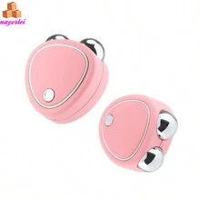 Masajeador Facial de microcorriente EMS, rodillo de estiramiento de la piel, rejuvenecimiento de la piel, eliminación de arrugas, Gel ultrasónico, belleza de la piel, SE ENVIA COLORES AL AZAR YA SEA ROSA O BLANCO - Multicolor - Ver 6