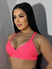Top Fitness Gym Colors Comfortable With Lining - Tropical Pink - View 5