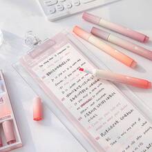 4pcs/Set Highlighter Pens Markers Fluorescent Pens Pastel Colors Stationery For Students - Highlighter Single Head - View 5