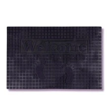 2 Tapetes para entrada de uso rudo de diseño aleatorio totalmente impermeable tapete para exterior - Aleatorio - Ver 8