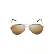 Ray-Ban 58MM Aviator Sunglasses - Yellow - View 1