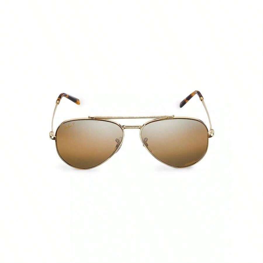 Ray-Ban 58MM Aviator Sunglasses - Yellow - View 1