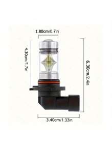 2pcs Universal Car LED Fog Light H1 H3 H4 H7 H11 9005 9006 Plug And Play 3030 Chip 6000K White Fog Light Bulb