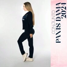 Plush Pants Set With Stretch 2 Pieces - 藍色 - 查看 2