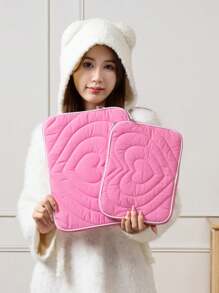 1 Stück einfache gesteppte Tablettasche Liebe, tragbare Tablettasche, Aufbewahrungstasche für Tablets, 11 Zoll, 13 Zoll