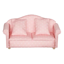 Mini canapea pentru casă de păpuși la scară 1:12 - ideală pentru joacă imaginativă și pentru decorarea casei de păpuși, decorarea camerei