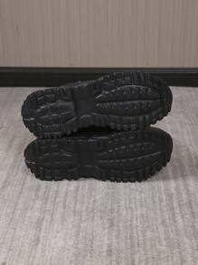 Men's Dad Chunky Sneakers, Lace Up Colorblock Athletic Shoes, Thick Sole Non-Slip Round Toe Sport Shoes, Casual Wear For College Students