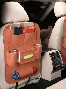 1pc Multi-Functional Car Storage Bag, Car Seat Back Organizer, Automobile Seat Storage Bag - Multicolor - View 6