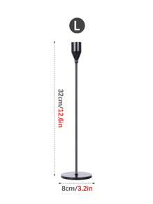 1pc Multi-Size Iron Circular Base Goblet Shaped Candlestick, Nordic Luxury Style Multi-Purpose Centerpiece For Dining Table, Suitable For Holiday, Anniversary, Birthday Party, Dinner Table Decor - Multicolor - View 11