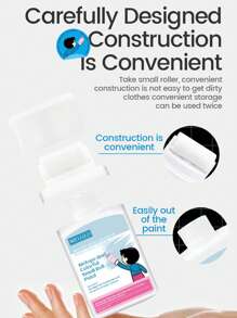 100g, Water-Based Latex Paint, Suitable For Household, Indoor, Wall Waterproofing, Small Roller Paint And Wall Repair Paste, Small Roller Brush, Wall Repair Paint, Available In Multiple Colors - one-size - View 3