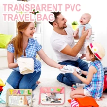 防水PVC立体字母印花化妆包户外便捷大容量洗漱包旅行手提收纳包 - 彩色 - 查看 7