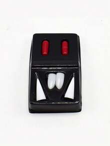 6 piezas/set Dientes falsos de vampiro para disfraz de Halloween, accesorio para fiesta - Multicolor - Ver 5