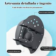 Remo De Natación, Aletas De Mano para Entrenamiento De Natación,Paletas De Natación Profesionales Ajustables para Entrenamiento De Técnica De Fuerza En El Océano De La Piscina Aletas de natación - Amarillo - Ver 4