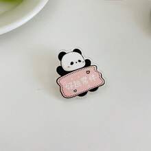 1pc Cute Panda Cartoon Acrylic Brooch Pin Badge - Multicolor - View 14