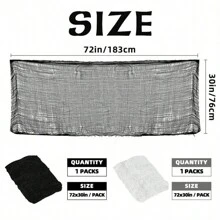 1PC 180cm*76cm Mesh Artificial Spider Web Gauze Funny Party Decor For Home Outdoor 2024 Scary Party Scene Decor Horror House Prop - Multicolor - View 5