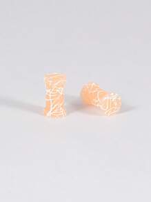 PAIR Silicone Ear Gauge Flexible Soft Double Flared Saddle Ear Plugs Cool Lines Ear Stretchers Tunnels Expanders Body Jewelry - As Shown - View 42