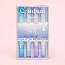 4pcs/Set Highlighter Pens Markers Fluorescent Pens Pastel Colors Stationery For Students - Highlighter Single Head - View 10