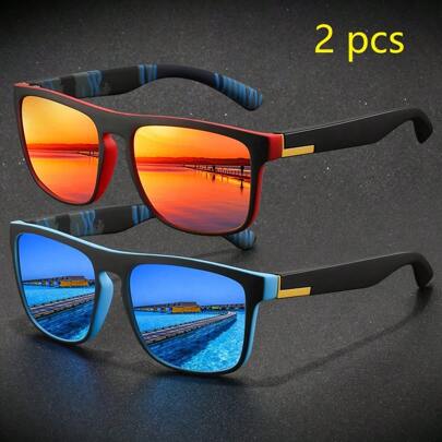 1-2 szt. Modne duże oprawki Vintage kwadratowe okulary Luksusowa marka Designerskie okulary Moda Tropikalna plaża Wakacje Lato Pastelowe okulary prostokątne Błyszczący materiał Eleganckie estetyczne stroje wakacyjne Okulary przeciwsłoneczne dla mężczyzn Klasyczne jazda samochodem Wędkarstwo Podróże Zakupy Sporty na świeżym powietrzu Turystyka Kemping Wspinaczka górska Wypoczynek Gogle Retro podróżne okulary kierowcy Okulary na letnie wakacje na plaży, na zewnątrz, podróż