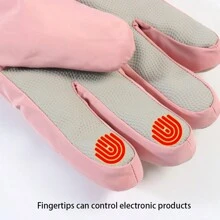 1 Paar Damen Winter Ski Handschuhe, hochwertige professionelle wasserdichte Touchscreen dicke thermische warme Outdoor Eis Schnee Radfahren Skifahren, Snowboarding Handschuhe, Winterhandschuhe, Handwärmer, Schneehandschuhe