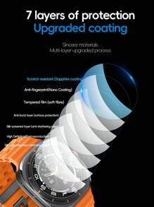 1pc Tempered Glasses Compatible With Samsung Galaxy Watch 7 Ultra 47mm Screen Protector Protective Glass Easy To Install - For Samsung Galaxy Watch Ultra 47mm - View 5