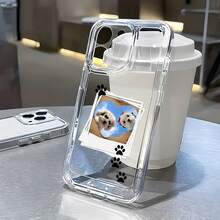 1pc Customized TPU Material Transparent Soft Case Full Coverage Protection Phone Case, Compatible With Apple IPhone 6/7/8/Pro/Max. Customizable With Personal Photos, Images, Birthday Gifts, Anniversary Gifts, Ideal For Custom Gifts For He/She, Relatives, Friends, Boyfriend/Girlfriend, The Best Choice For Custom Phone Cases.