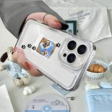 1pc Customized TPU Material Transparent Soft Case Full Coverage Protection Phone Case, Compatible With Apple IPhone 6/7/8/Pro/Max. Customizable With Personal Photos, Images, Birthday Gifts, Anniversary Gifts, Ideal For Custom Gifts For He/She, Relatives, Friends, Boyfriend/Girlfriend, The Best Choice For Custom Phone Cases.