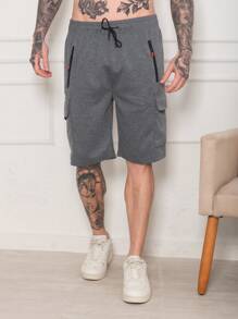 Cargo Shorts With Elastic Waist