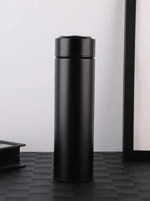 1pc Simple Stainless Steel Vacuum Insulated Water Bottle, Double Wall Business  Cup, Personalized Gift