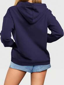 Women Sweatshirts - 藏蓝色 - 查看 2