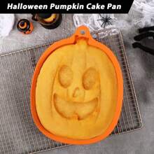 1 khuôn bánh bí ngô bằng silicon 10 inch Khuôn bánh bí ngô hình đèn lồng Jack O'Lantern Halloween Khuôn bánh chống dính cho bánh Halloween, thạch Halloween Trang trí Halloween Trang trí Halloween Trang chủ Halloween Tiệc Halloween Tiệc Halloween - trái cam - Xem 8