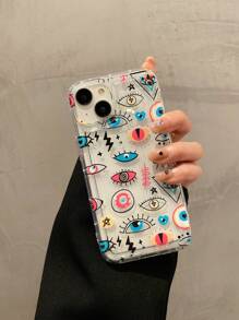 1pc Evil Eye Design Shock-Proof Phone Case Compatible With IPhone 11/12/13/14/15 Pro/15 Plus/15 Pro Max
