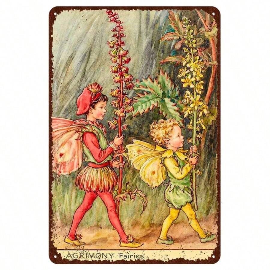 WADORN Piquets De Jardin Décoratifs En Métal Moon Fairy, Statues De