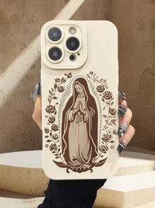 我们的淑女图案液体硅胶手机壳全身保护防震防摔TPU软橡胶外壳适用于 - 彩色 - 查看 2