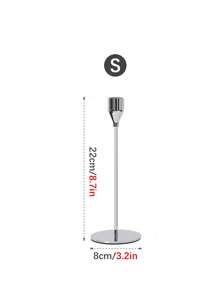 1pc Multi-Size Iron Circular Base Goblet Shaped Candlestick, Nordic Luxury Style Multi-Purpose Centerpiece For Dining Table, Suitable For Holiday, Anniversary, Birthday Party, Dinner Table Decor - Multicolor - View 10
