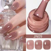 BORN PRETTY BORN PRETTY Esmalte de uñas de gel rosa nude de 10 ml, gel de extensión rápida de larga duración, barniz de arte de uñas para manicura