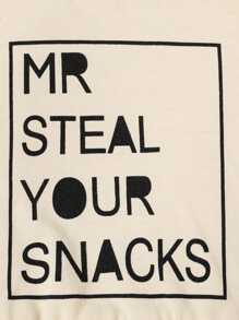 Áo dài tay in chữ và quần trơn màu cho bé trai, Thu/Đông - Nhiều màu - Xem 4