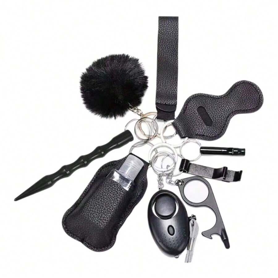 10pcs/Set Women Safety Key Chain With Personal Alarm, SelfDefense