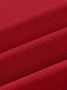 Men's Fashionable Creative Graphic Print Slim Fit Casual Commuter Crew Neck Sweatshirt - Red - View 5