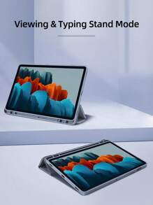 DANYCASE 平板电脑保护套，适用于 11 英寸 Apple 和 Galaxy Tab S7/S8/S9、10.4 英寸 S6 Lite 以及 12.4 英寸 S7 FE/S8+/S9+/S9FE+，采用柔软的 TPU 材料制成。 - 草灰紫 - 查看 2